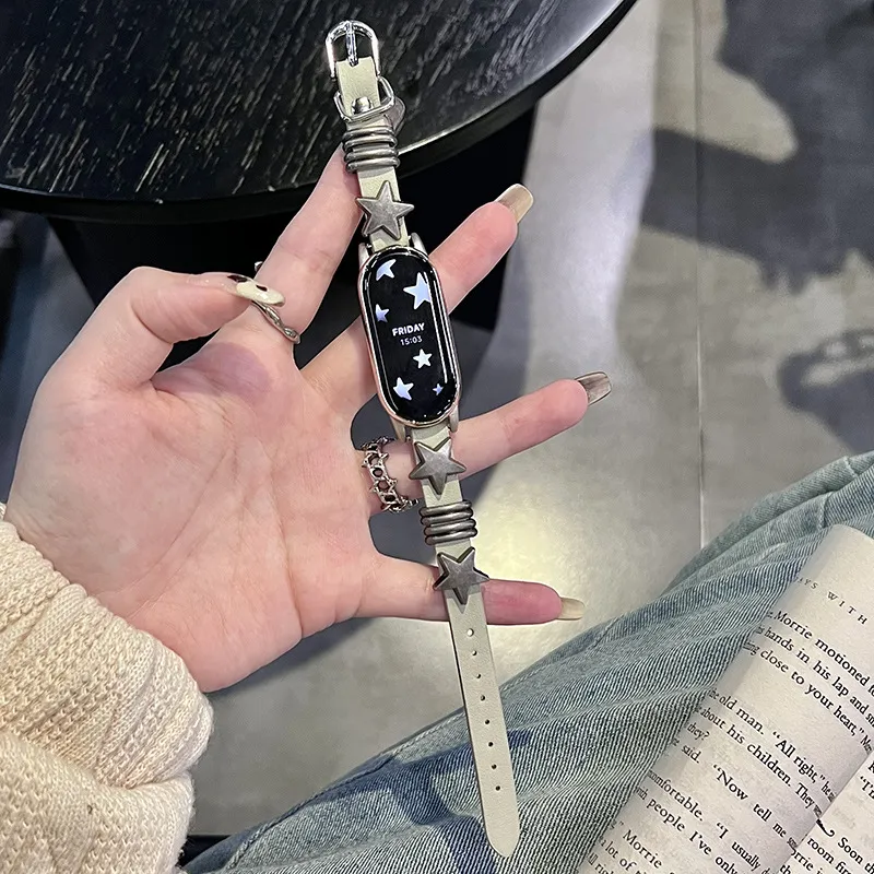 CHUANGYIDA Xiaomi Compatibility Watch Band 145~210mm Leather-1