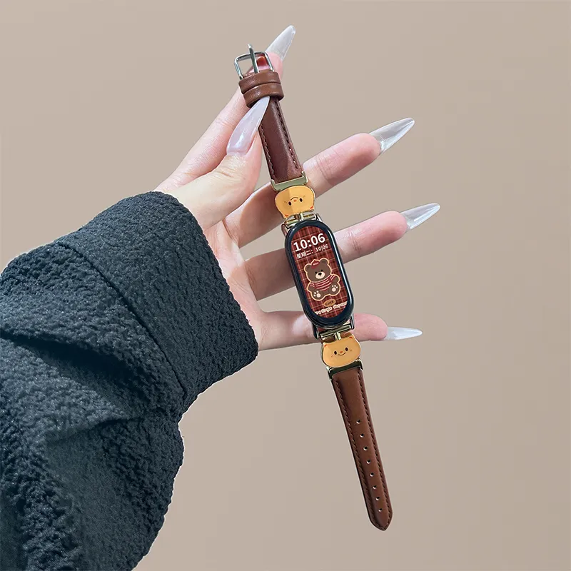 CHUANGYIDA Xiaomi Compatibility Watch Band 130 180mm Leather, Metal-9