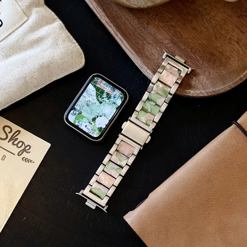 CHUANGYIDA Watch Band Xiaomi Red Beige Compatibility 135 210mm Resin Material-7