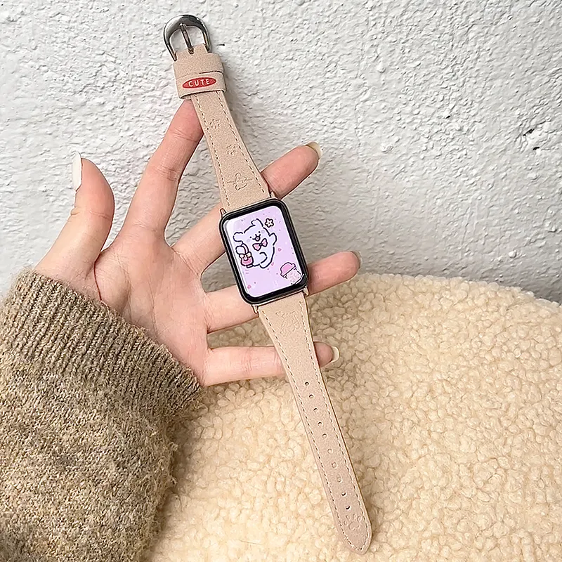 CHUANGYIDA Xiaomi Compatibility Watch Band 145~210mm Suede Material-6