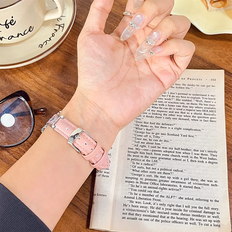 CHUANGYIDA OPPO Compatibility Watch Band 145~210mm Artificial Leather Material-8