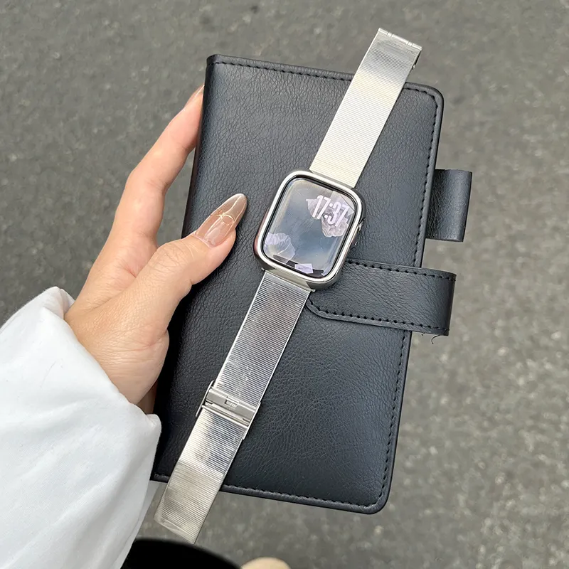 CHUANGYIDA Watch Band Xiaomi Red Beige Compatibility 135 210mm Metal-1