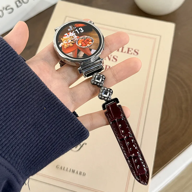 CHUANGYIDA Huawei Compatibility Watch Band 145~210mm Artificial Leather Material-9