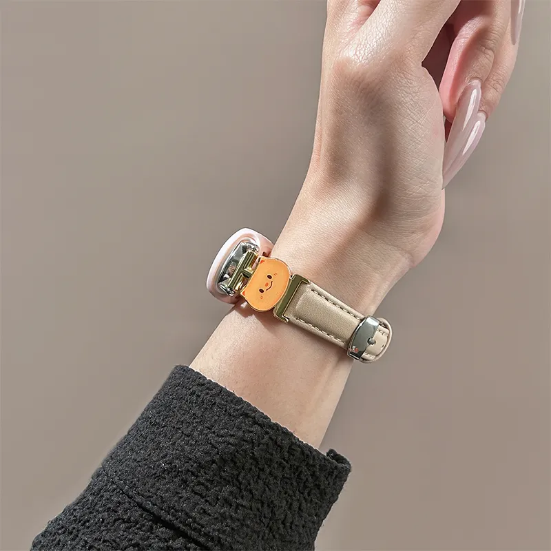 CHUANGYIDA Xiaomi Compatibility Watch Band 130 180mm Leather, Metal-7