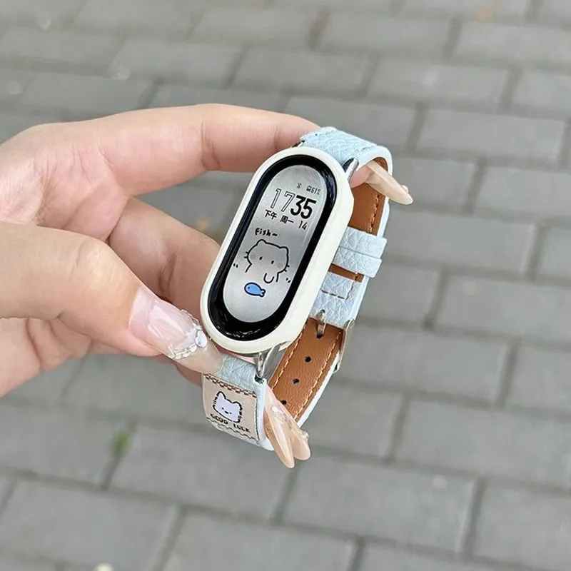 CHUANGYIDA Xiaomi Compatibility Watch Band 135 200mm Leather-1