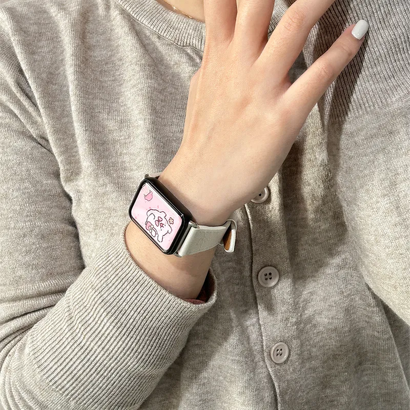 CHUANGYIDA Xiaomi Compatibility Watch Band 145~210mm Suede Material-14