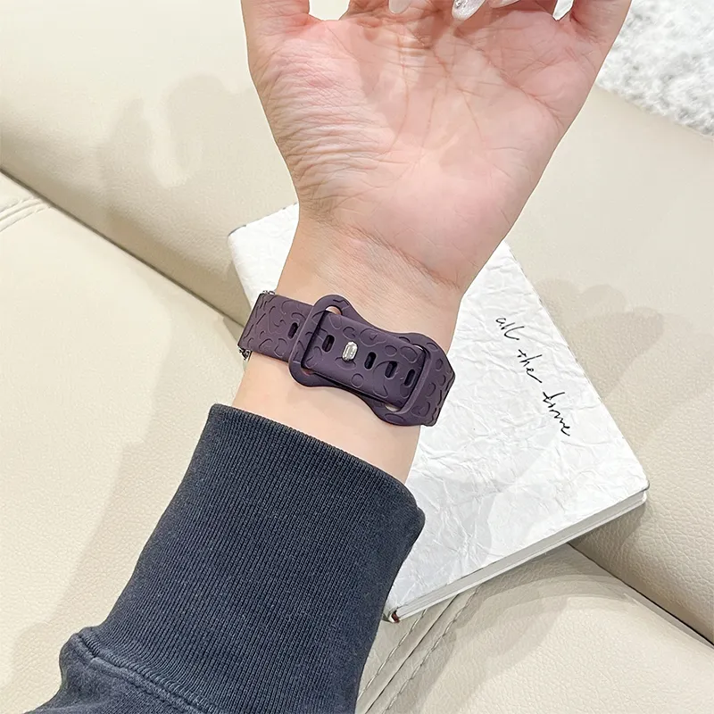 CHUANGYIDA Huawei Compatibility Watch Band 145~210mm Silicone Material-4
