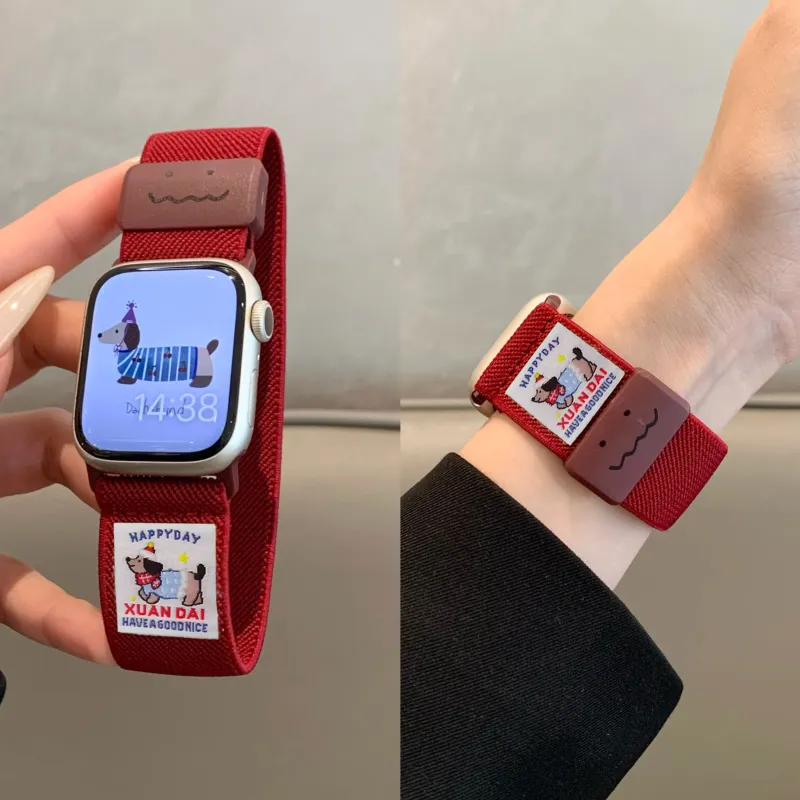 CHUANGYIDA Apple Compatibility Watch Band 145~208mm Nylon Material-3