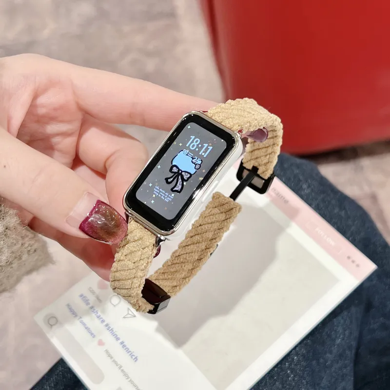 CHUANGYIDA Huawei Honor Compatibility Watch Band 135~200mm Corduroy Material-11