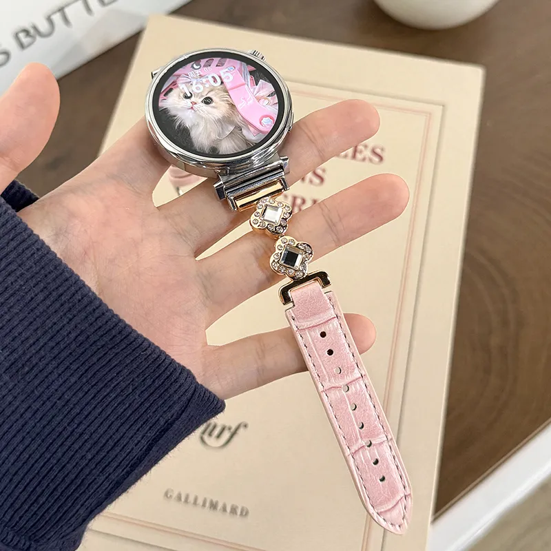 CHUANGYIDA Huawei Compatibility Watch Band 145~210mm Artificial Leather Material-4