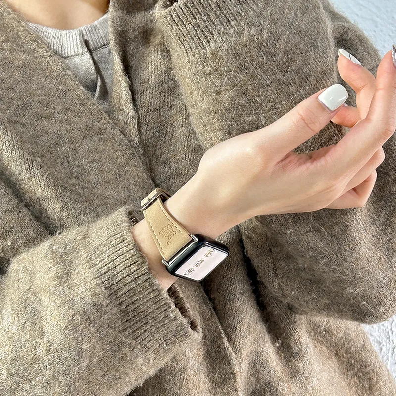 CHUANGYIDA Xiaomi Compatibility Watch Band 145~210mm Suede Material-19
