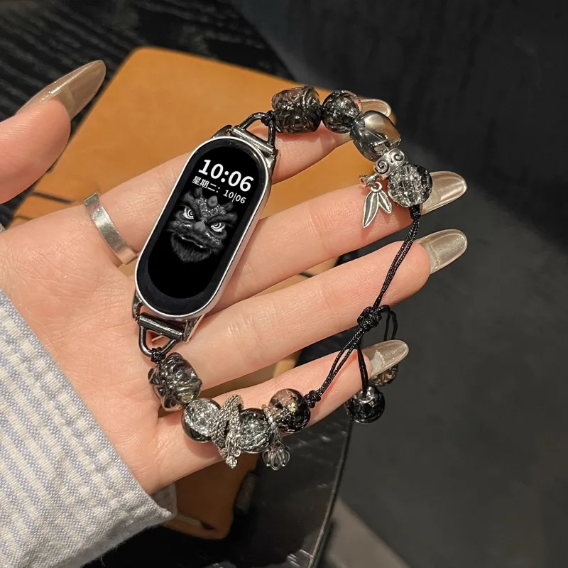 CHUANGYIDA Xiaomi Compatibility Watch Band 135 200mm Resin Beads Material-1