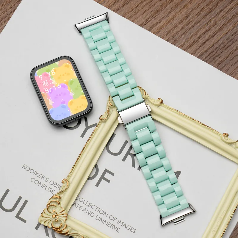 CHUANGYIDA Xiaomi Red Beige Compatibility Watch Band 130 230mm PC Material-12