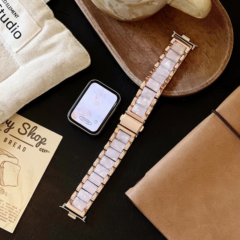 CHUANGYIDA Watch Band Xiaomi Red Beige Compatibility 135 210mm Resin Material-3