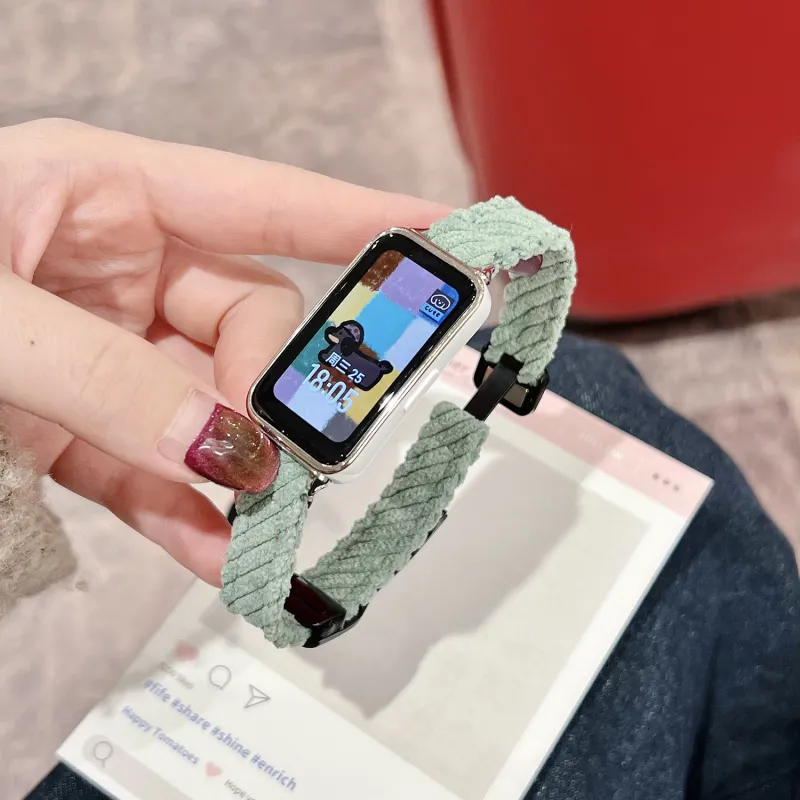CHUANGYIDA Huawei Honor Compatibility Watch Band 135~200mm Corduroy Material-7