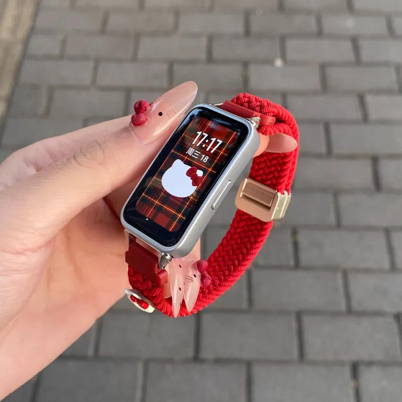 CHUANGYIDA Huawei Compatibility Watch Band 145~200mm Fabric Material-2