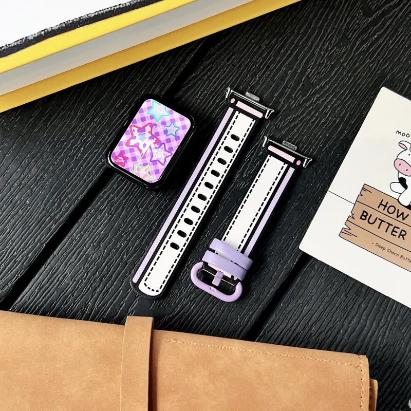 CHUANGYIDA Xiaomi Compatibility Watch Band 145~210mm Artificial Leather Material-8