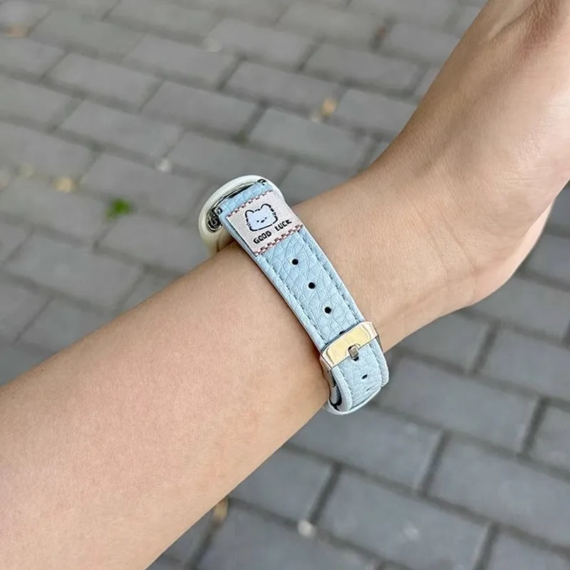 CHUANGYIDA Xiaomi Compatibility Watch Band 135 200mm Leather-3