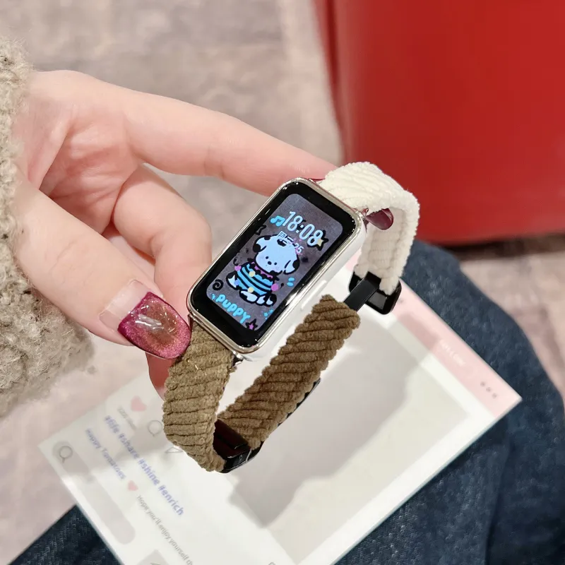 CHUANGYIDA Huawei Honor Compatibility Watch Band 135~200mm Corduroy Material-14