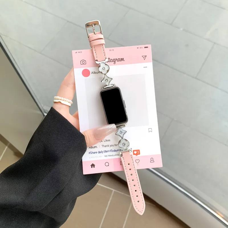 CHUANGYIDA Xiaomi Compatibility Watch Band 145~210mm Artificial Leather Material-3