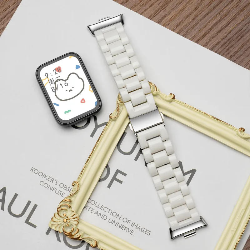 CHUANGYIDA Xiaomi Red Beige Compatibility Watch Band 130 230mm PC Material-4