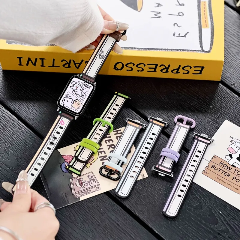 CHUANGYIDA Xiaomi Compatibility Watch Band 145~210mm Artificial Leather Material-2