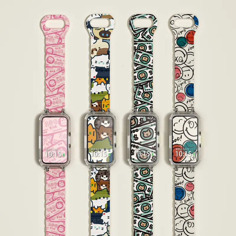 CHUANGYIDA Huawei Honor Compatibility Watch Band 130 235mm Silicone Material-4