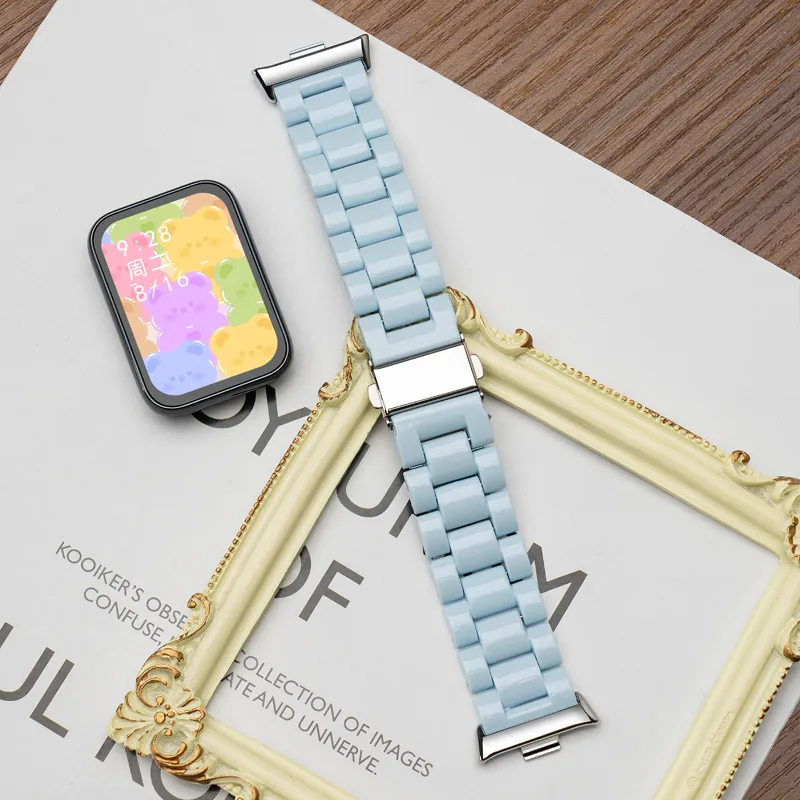 CHUANGYIDA Xiaomi Red Beige Compatibility Watch Band 130 230mm PC Material-6
