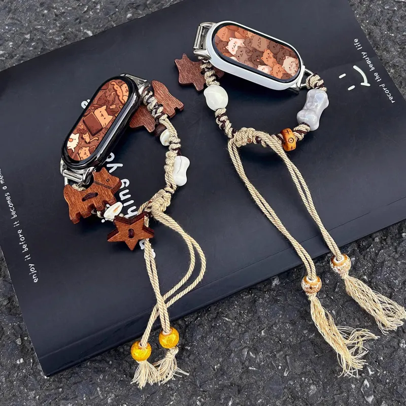 CHUANGYIDA Xiaomi Compatibility Watch Band 145~190mm Made Of Wood-4
