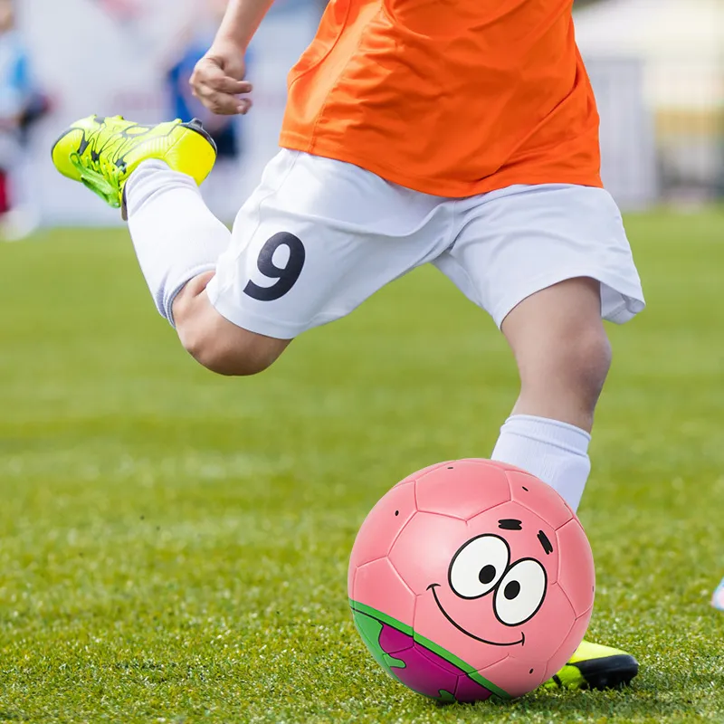 Kuangmi SpongeBob SquarePants Collection Size 5 Soccer PU Seamless Thermal bonding Unisex Pink-4