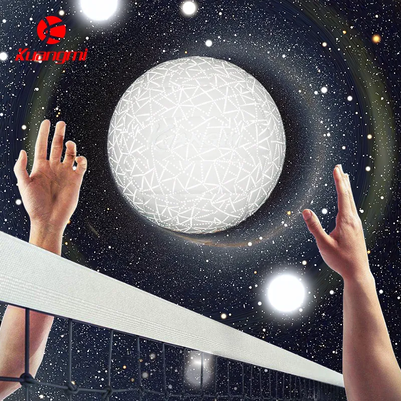 Kuangmi Shining Constellation Series PU Size 5 Volleyball Unisex White-7