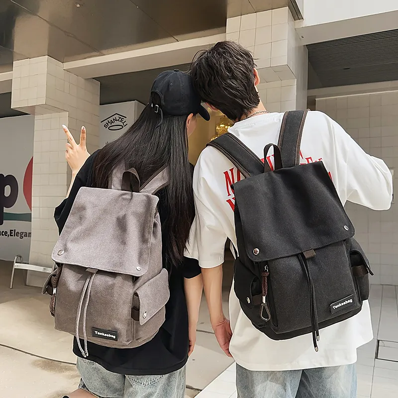 WXRX Canvas Backpack Unisex Multicolor-11