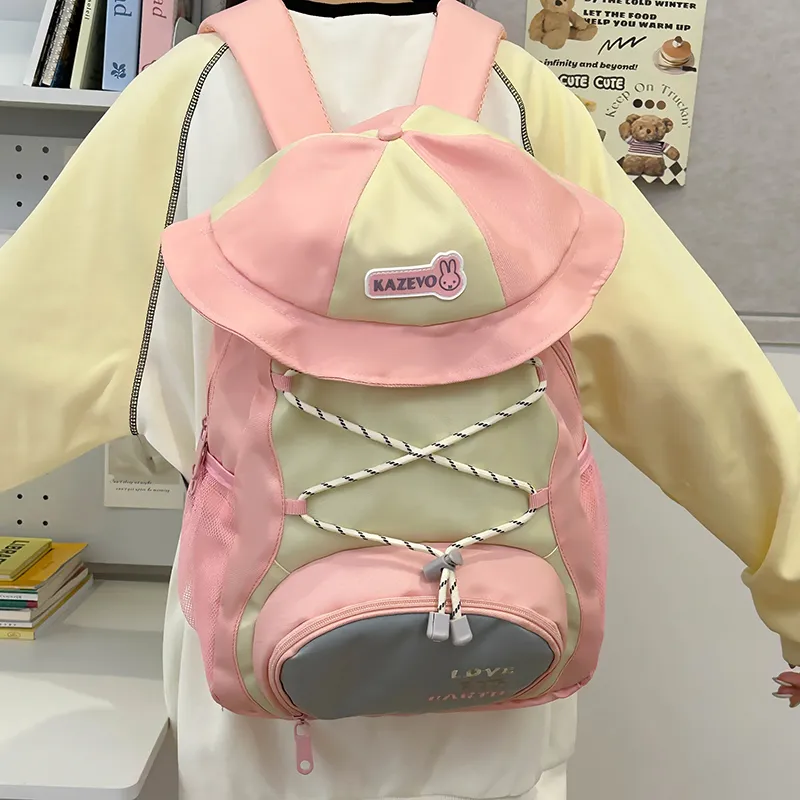 WXRX Nylon Backpack Regular Women's Multicolor-4