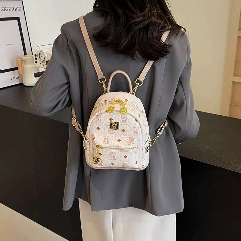 WXRX PU Backpack Regular Women's Multicolor-5