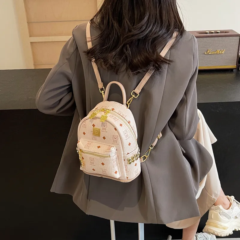 WXRX PU Backpack Regular Women's Multicolor-2