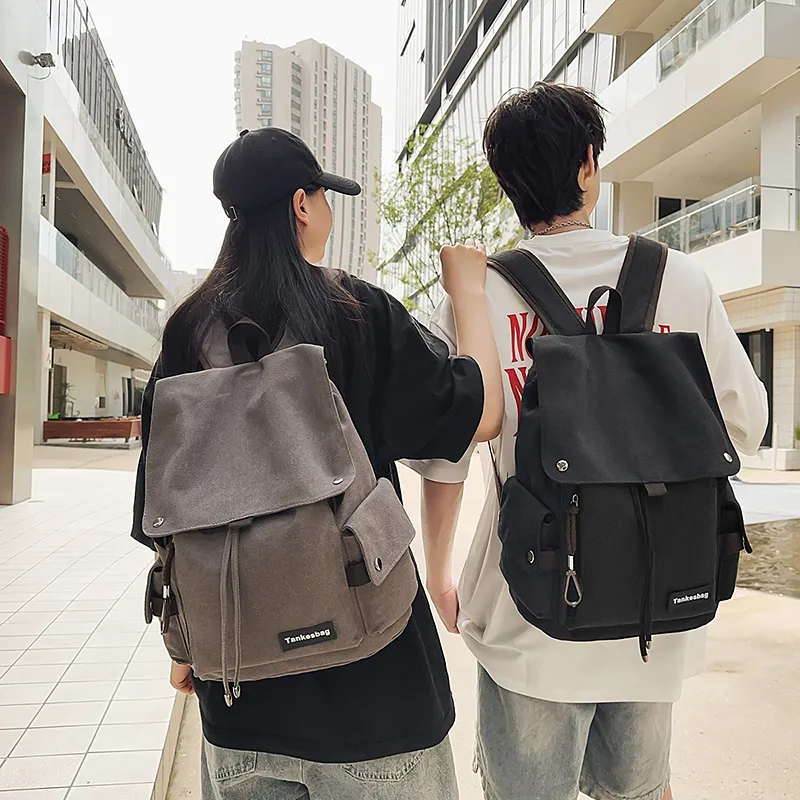 WXRX Canvas Backpack Unisex Multicolor-14