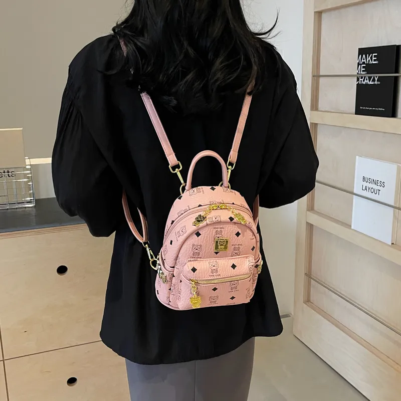 WXRX PU Backpack Regular Women's Multicolor-8