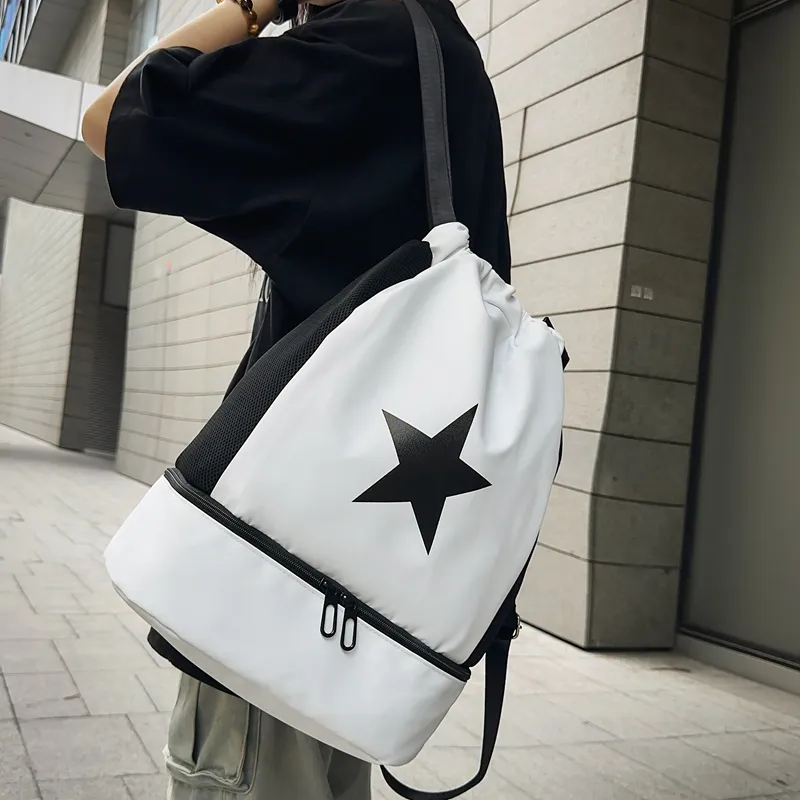 WXRX Membrana Dermalis Backpack Unisex White/Black/Green/Pink-2