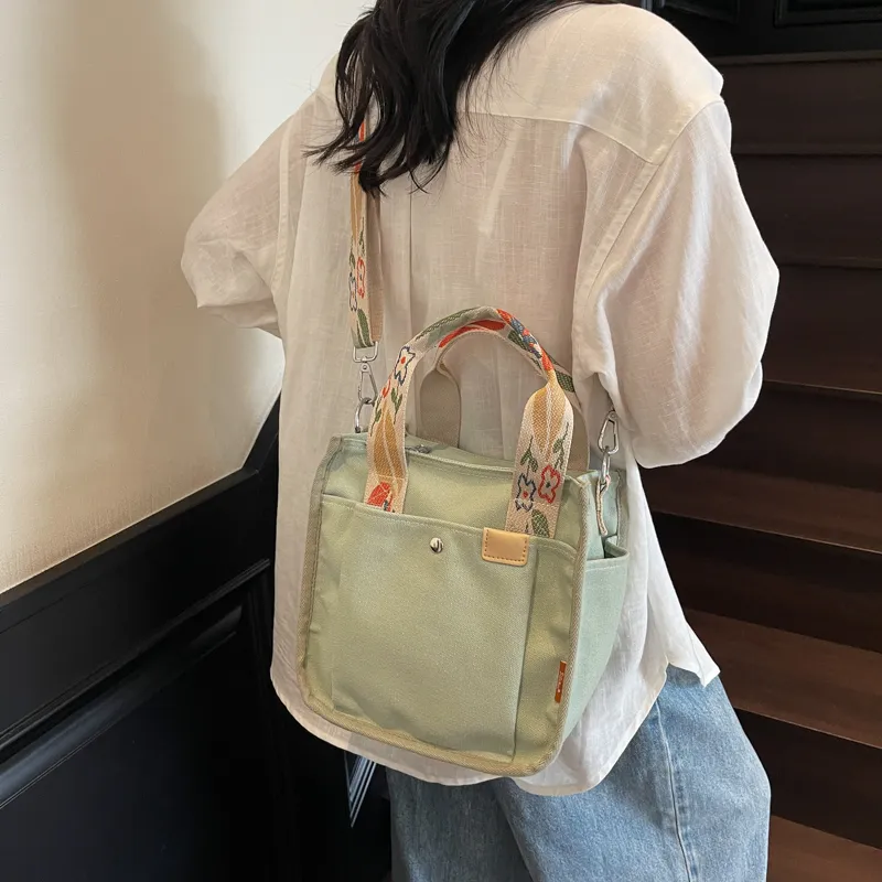 WXRX Fabric Handbag Women's Multicolor-3