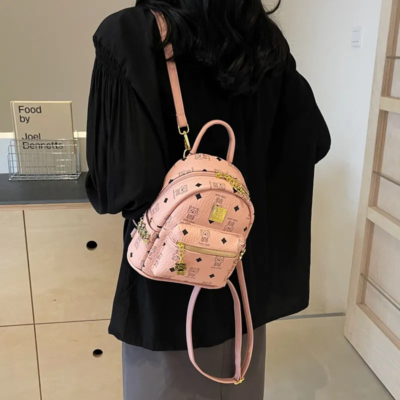 WXRX PU Backpack Regular Women's Multicolor-7
