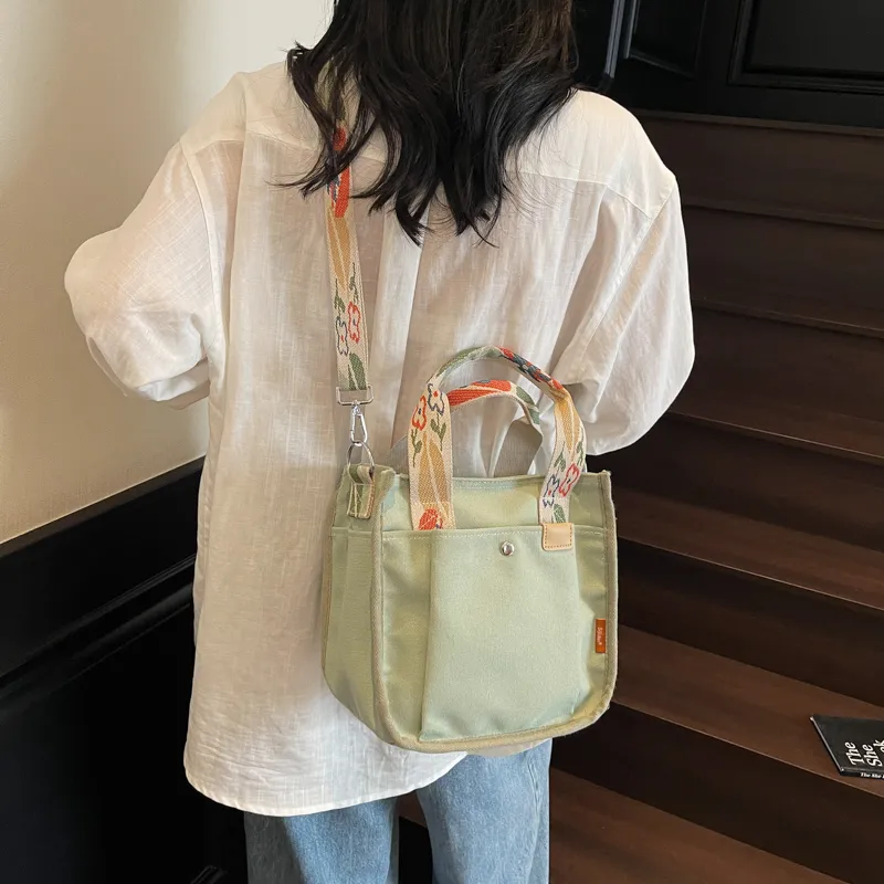 WXRX Fabric Handbag Women's Multicolor-4