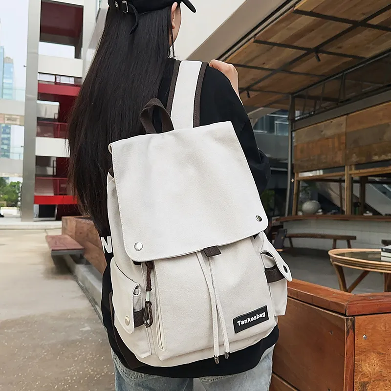 WXRX Canvas Backpack Unisex Multicolor-3