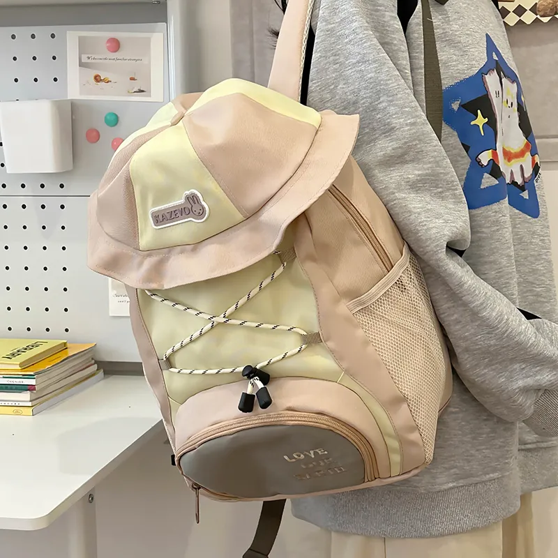 WXRX Nylon Backpack Regular Women's Multicolor-10