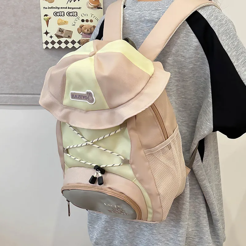 WXRX Nylon Backpack Regular Women's Multicolor-7