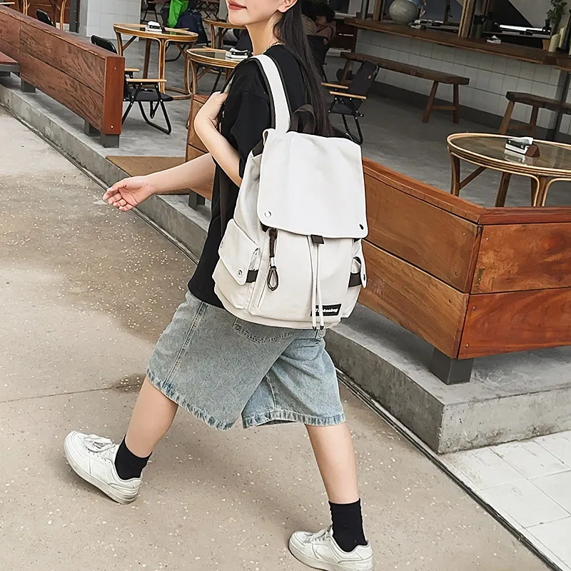 WXRX Canvas Backpack Unisex Multicolor-4