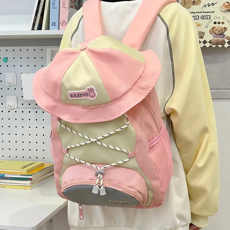 WXRX Nylon Backpack Regular Women's Multicolor-2