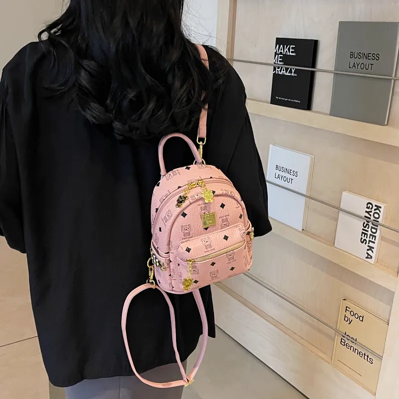 WXRX PU Backpack Regular Women's Multicolor-10