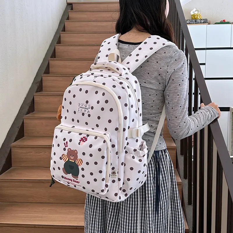 WXRX Nylon Backpack Women's Multicolor-3