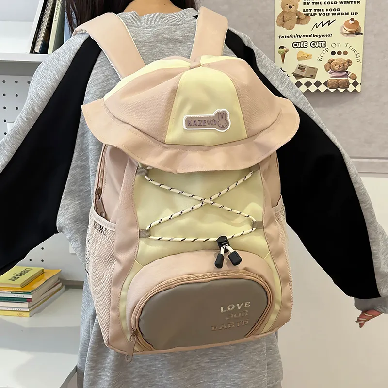 WXRX Nylon Backpack Regular Women's Multicolor-8