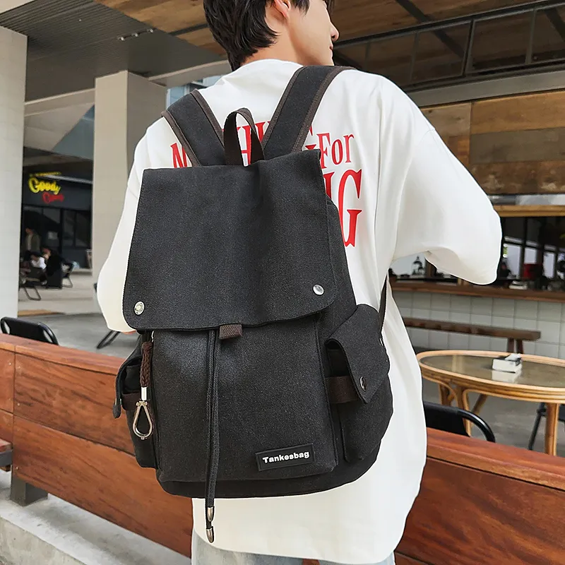 WXRX Canvas Backpack Unisex Multicolor-8